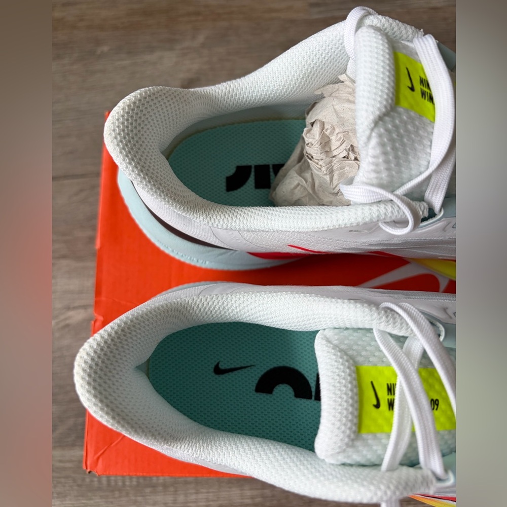 Nike White and Neon Green Sneakers - Picture 8 of 8